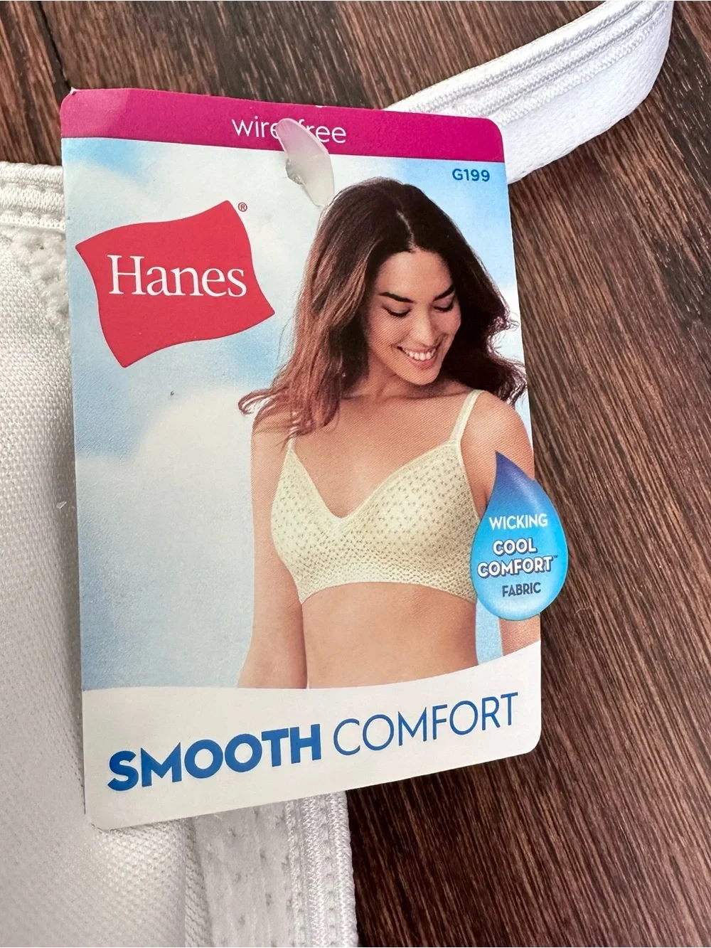 NWT Hanes Smooth Comfort wireless bra, size M